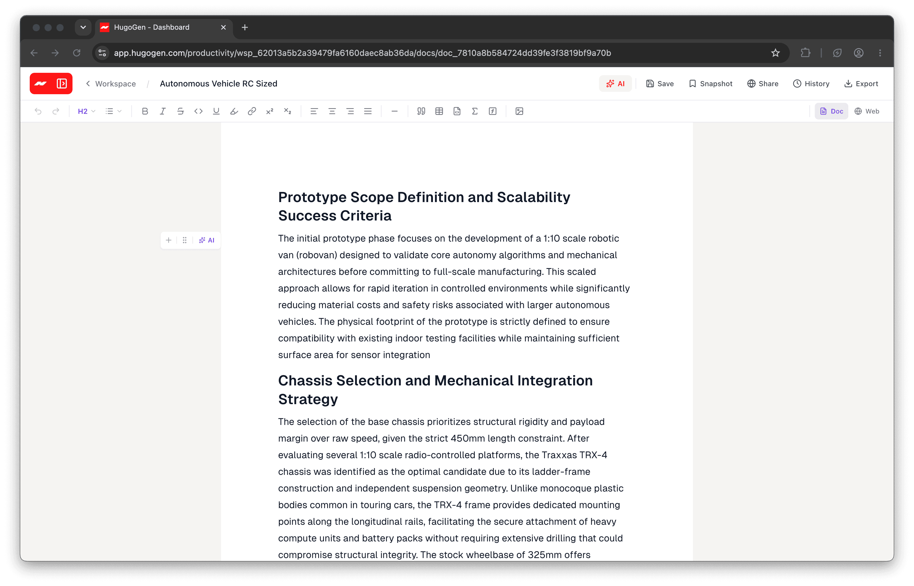 Hugogen AI Documents