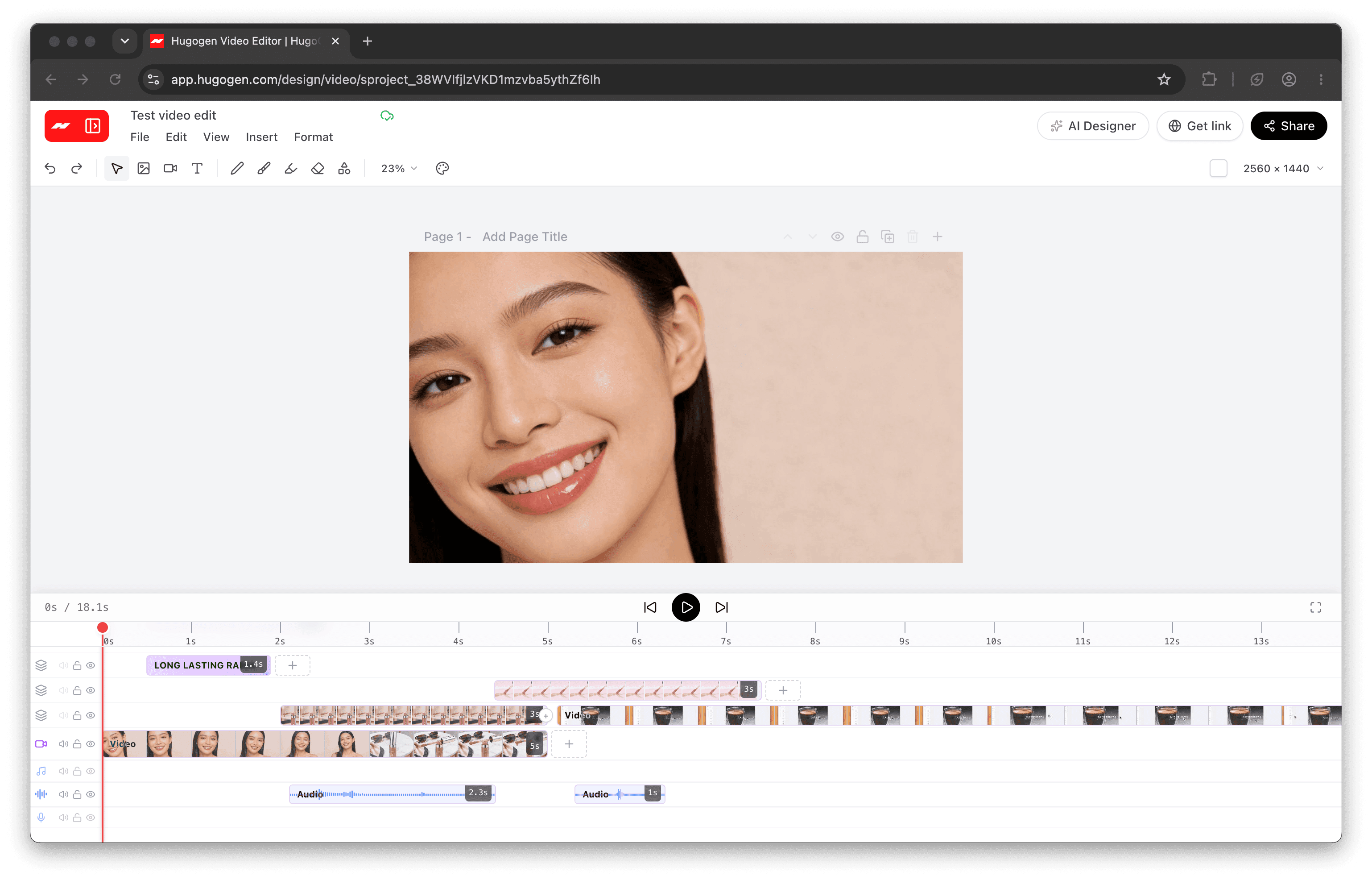 Hugogen AI Video Editor