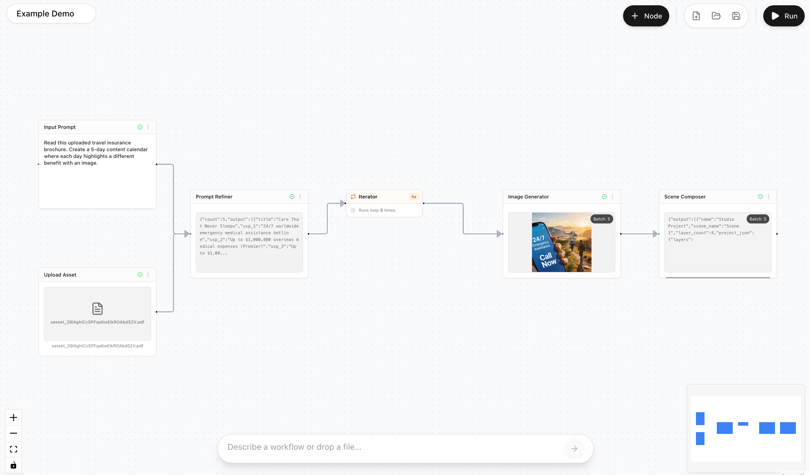 HugoGen Studio Workflow Interface